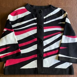 CHICOS 3/4 sleeve short sweater